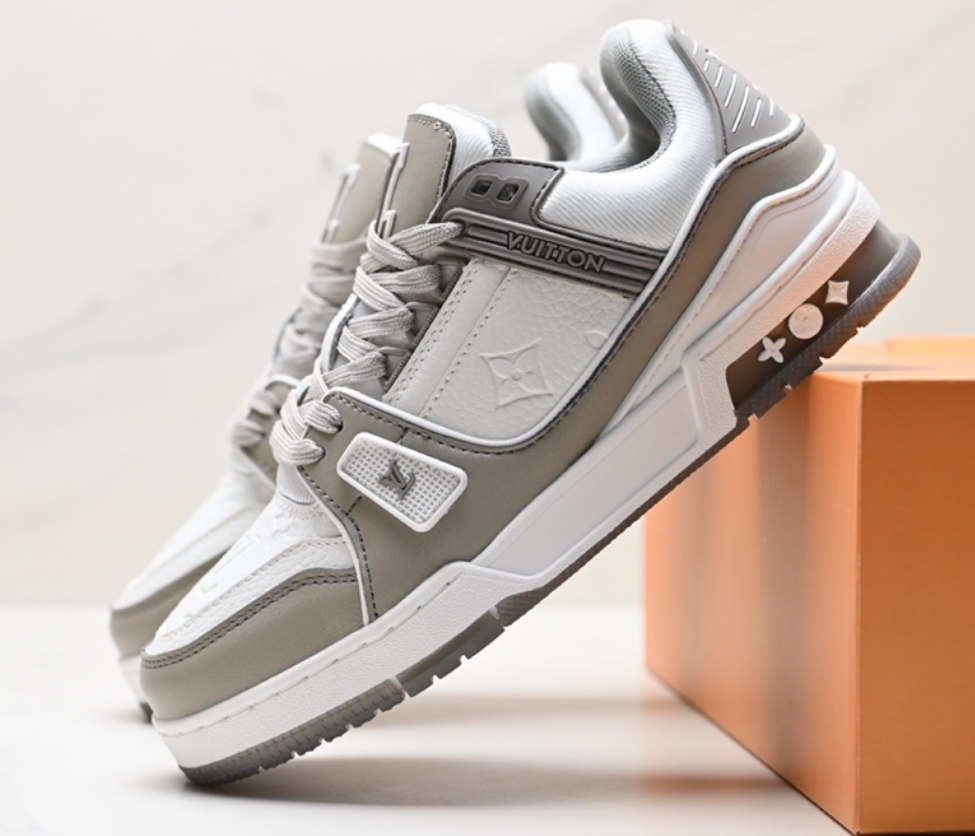 Louis Vuitton LV Trainer White Grey