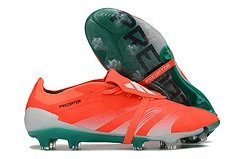 Adidas Predator White Black Red Football Cleats Running Shoes - 12