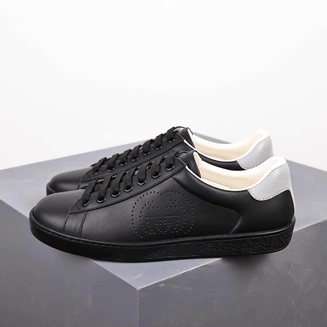 Gucci Ace Interlocking GG Perforated Black