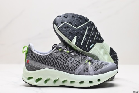On Cloudmonster Beige Brown Running Shoes - 3