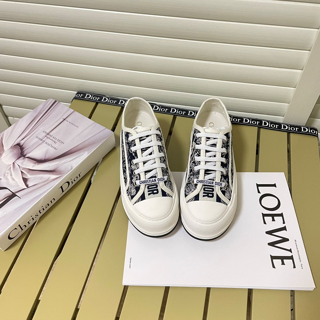 Dior Walk'n'Dior Low Sneaker White Navy