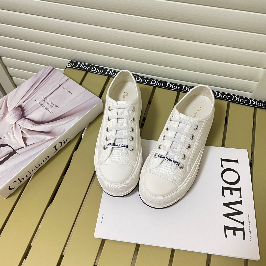 Dior Walk N Dior Canvas Low White