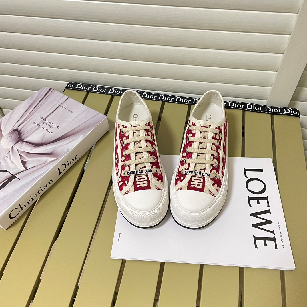 Dior Walk N Dior Oblique Low Red