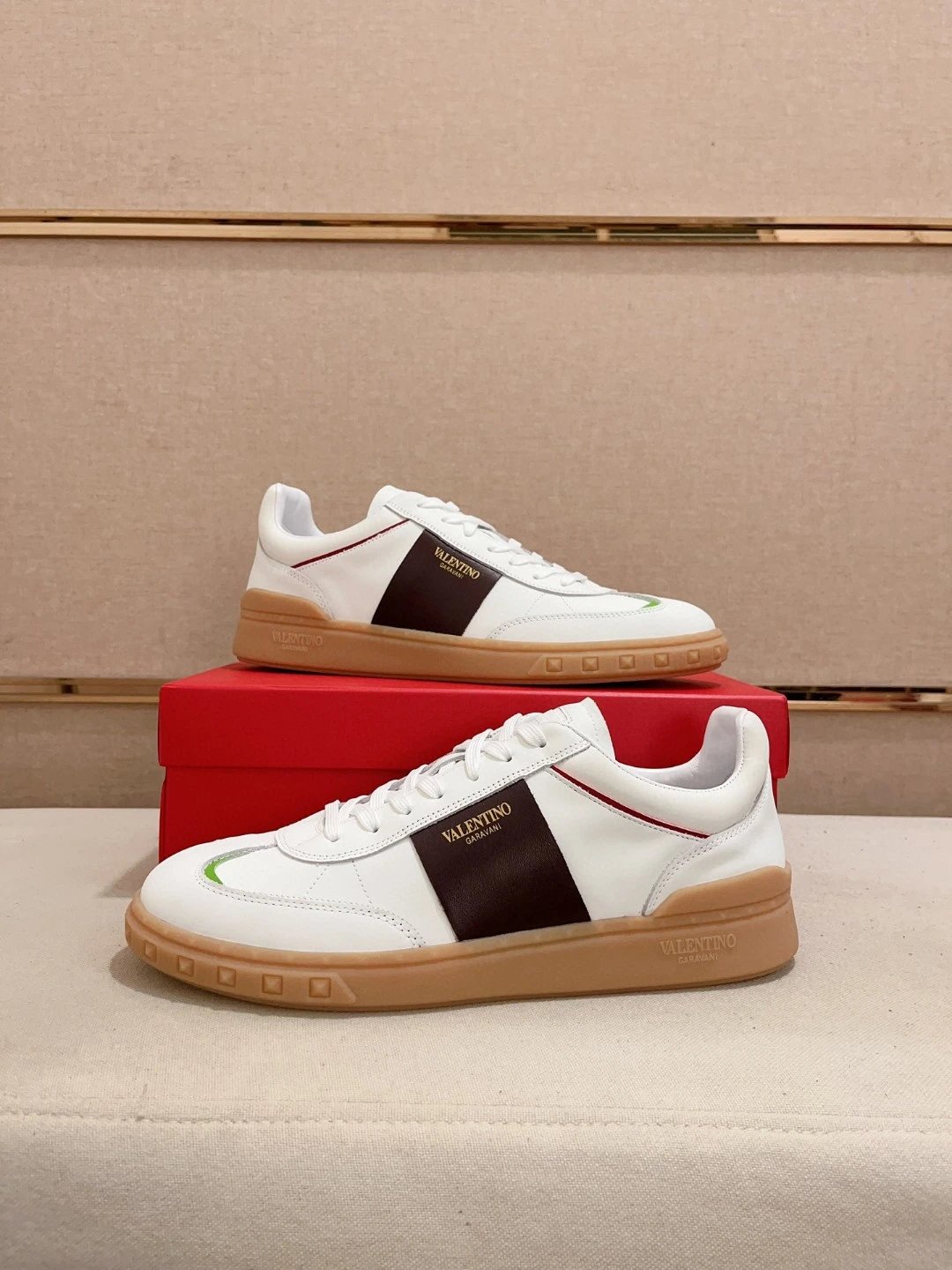 Valentino Garavani Upvillage Sneaker White Burgundy