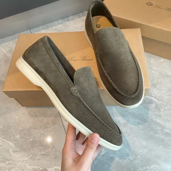 Tod's Gommino Loafers Beige Suede Casual Shoes - 6