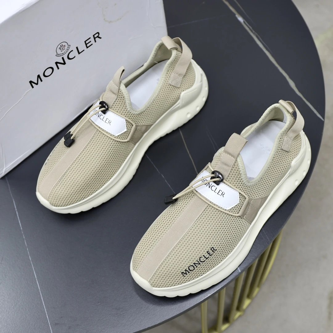 Moncler Slip-On Chunky Sneakers Black and White - 8