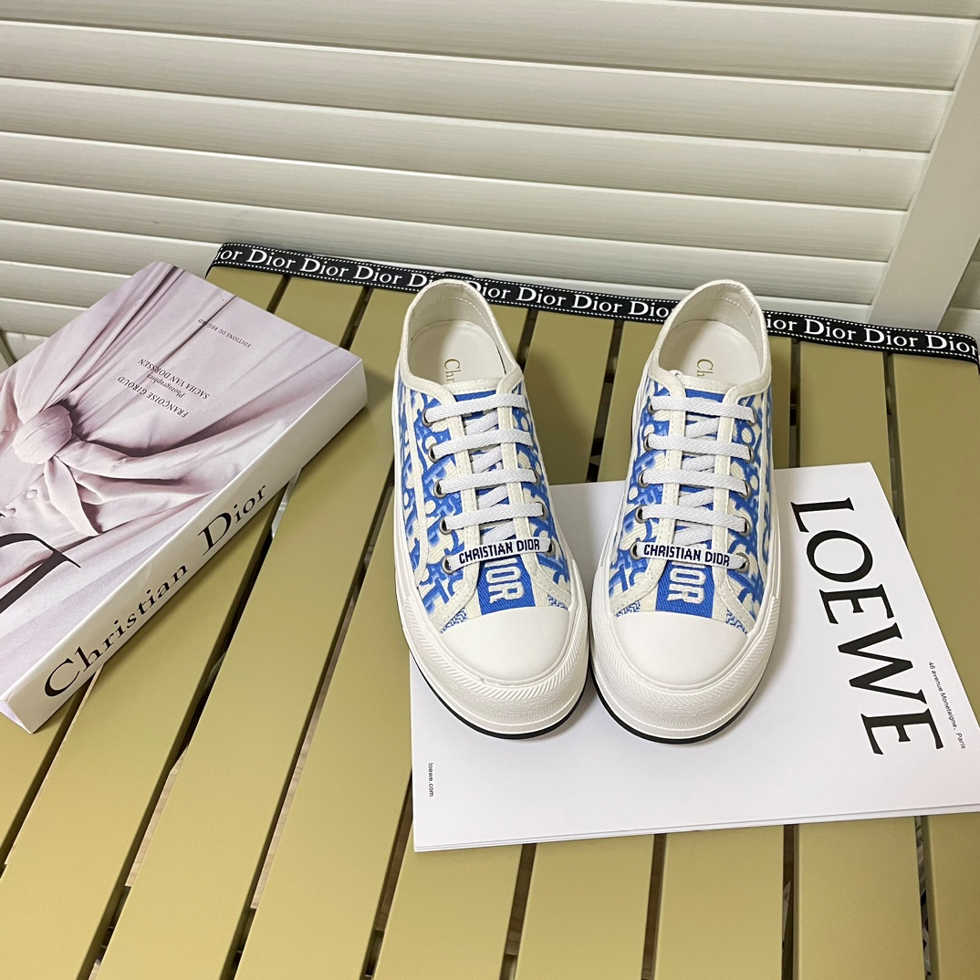 Dior Walk'n'Dior Low Sneaker White Blue