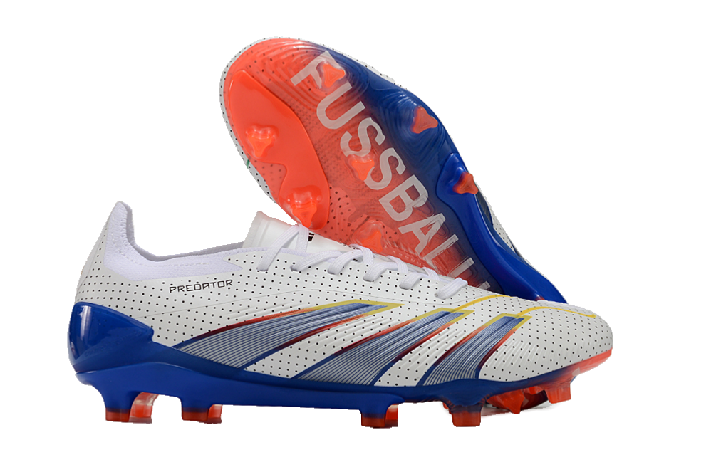 Adidas Predator White Multicolor Football Cleats Sneakers - 7