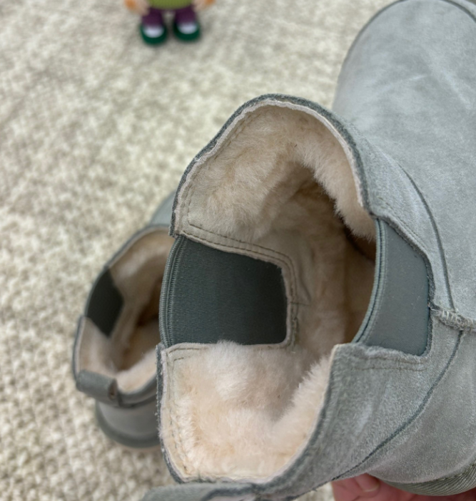 UGG Classic Mini Fluff with Aztec Trim Tan Boots Snow Boots - 29
