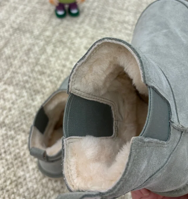 UGG Casual Shoes Fur-Lined Lace-Up Platform Sneakers product detail image 27