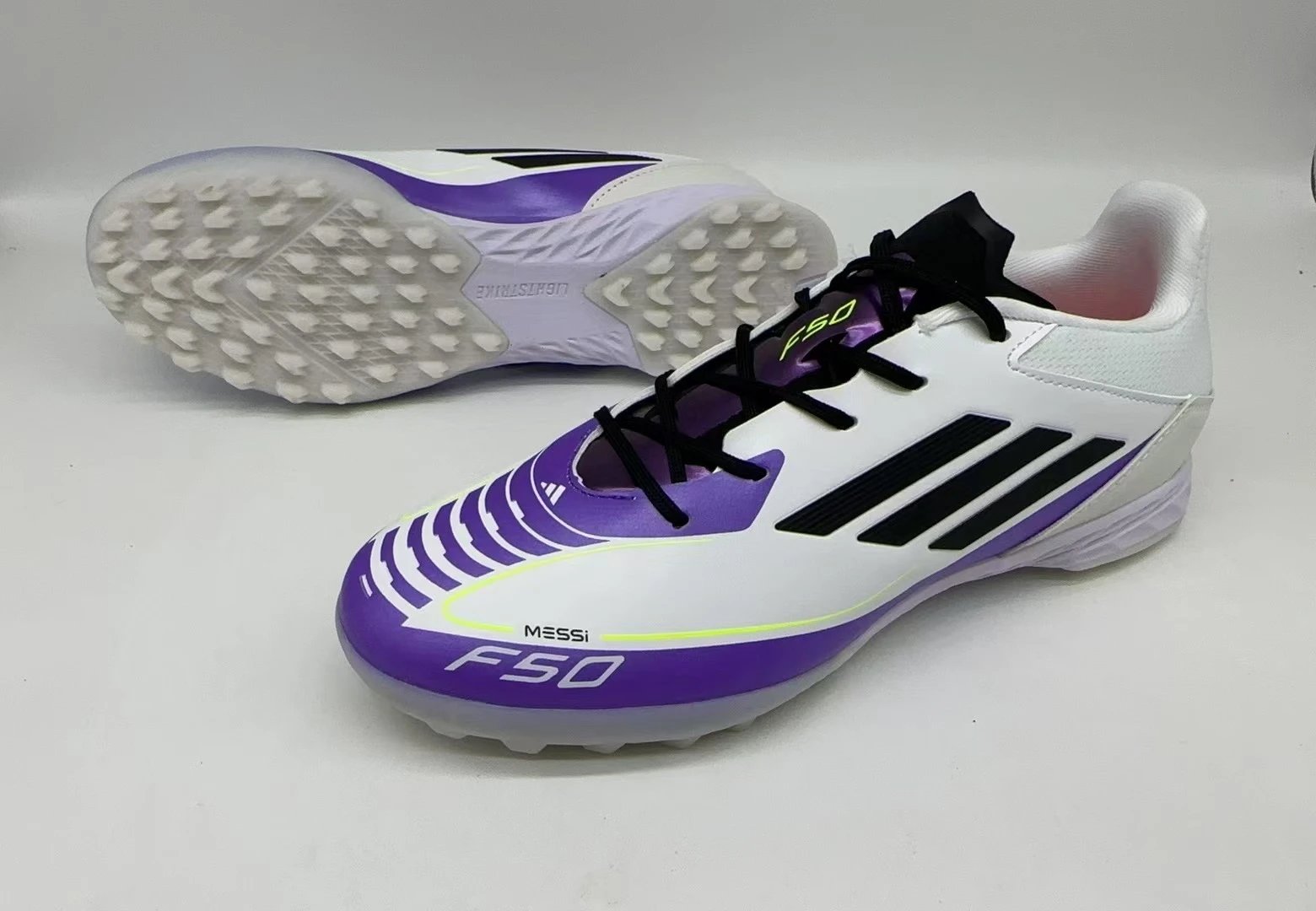 Adidas X Ghosted.2 TF Purple Neon Green Turf Shoes Sneakers - 5