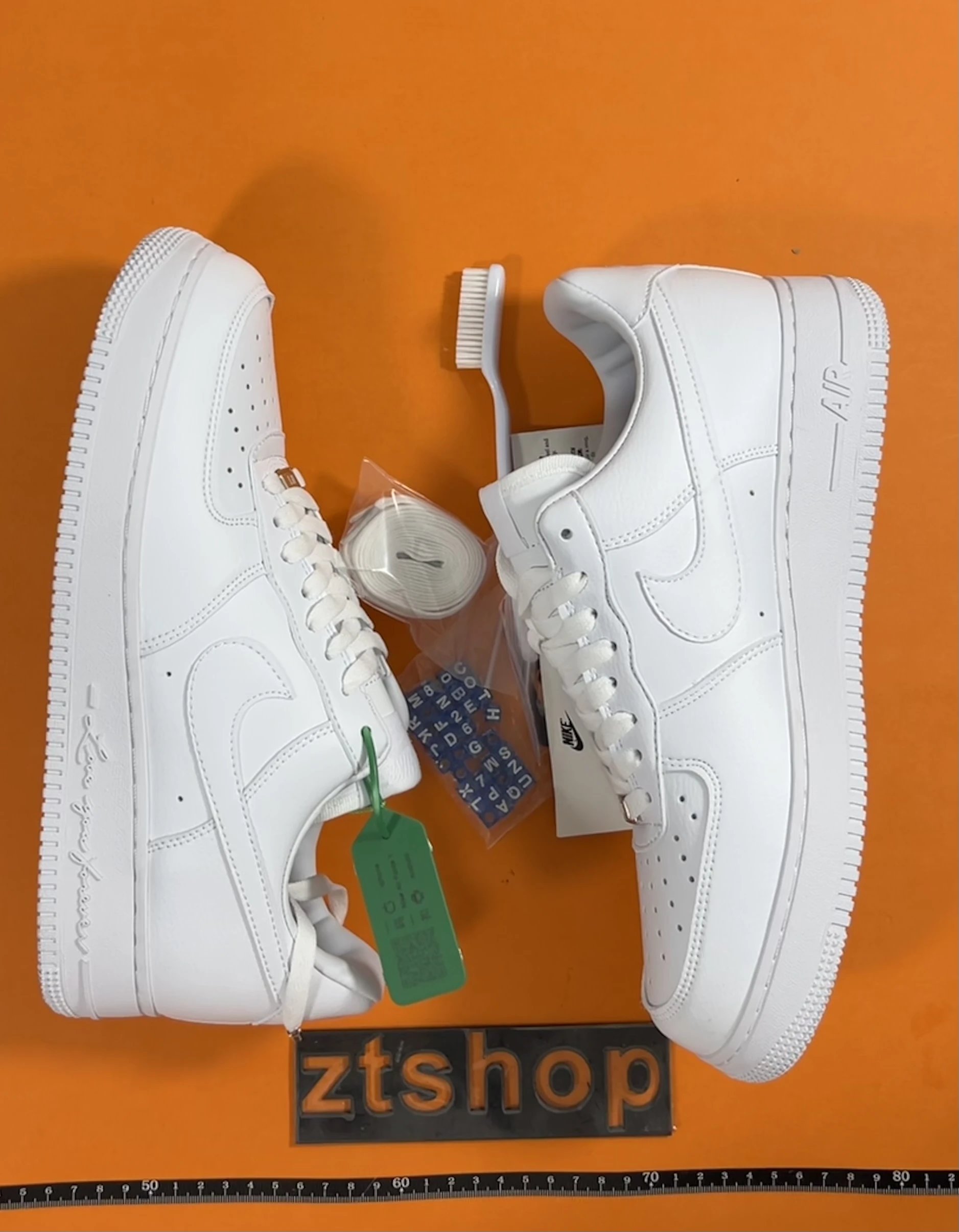 Nike Air Force 1 Low Triple White Deconstructed