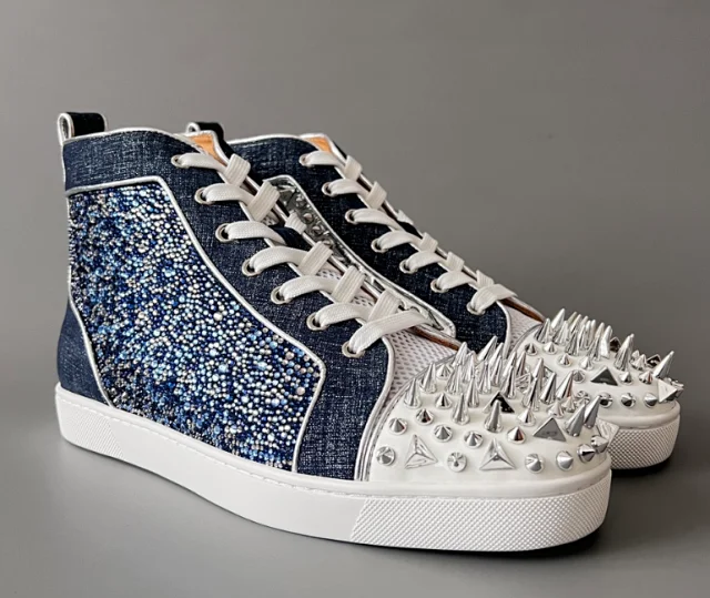 Unbranded Sneakers High-Top Embellished Lace-Up product detail image 4