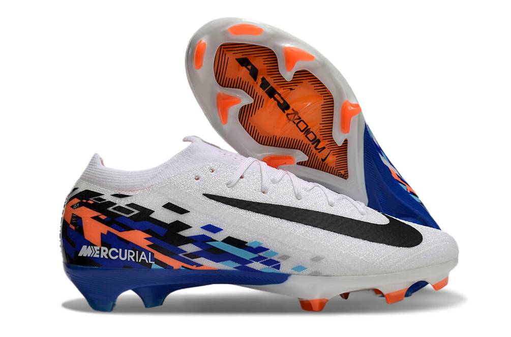Adidas Predator Edge+ Silver Navy Coral Football Cleats Sneakers - 5