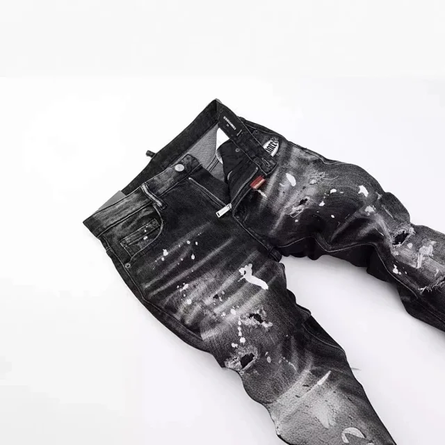DSQUARED2 Jeans Distressed Paint-Splatter Skinny product detail image 5