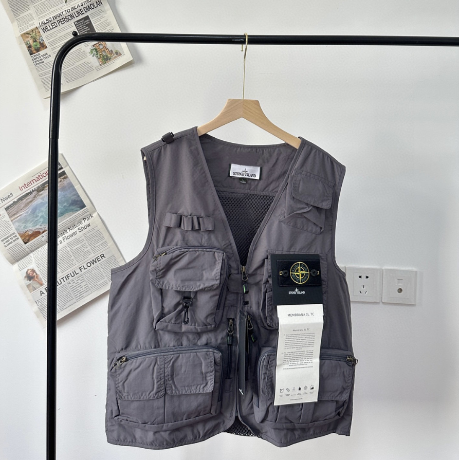 Stone Island Membrana 3L TC Black Vest - 8