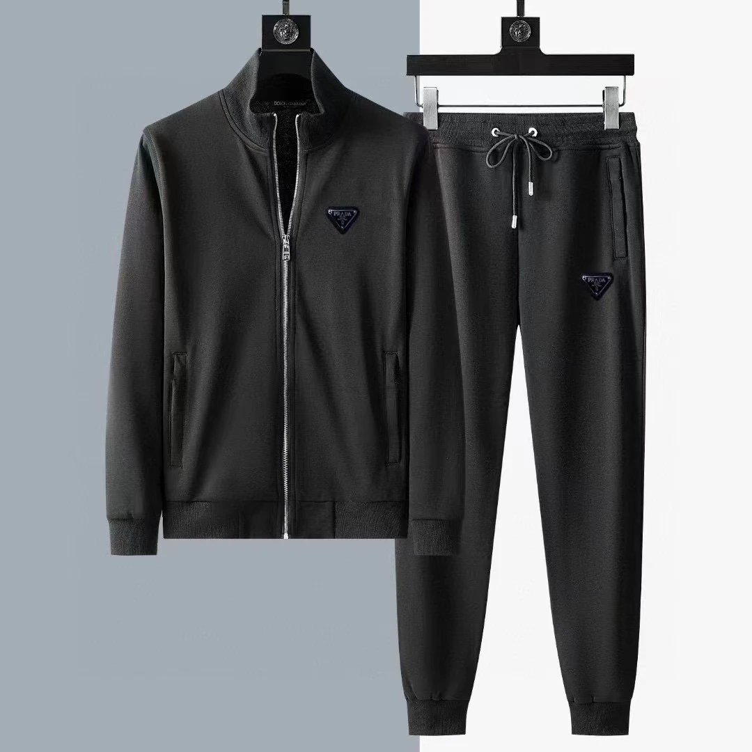 Prada Triangle Logo Zip-Up Jac