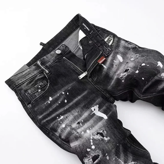 DSQUARED2 Jeans Distressed Paint-Splatter Skinny product detail image 6