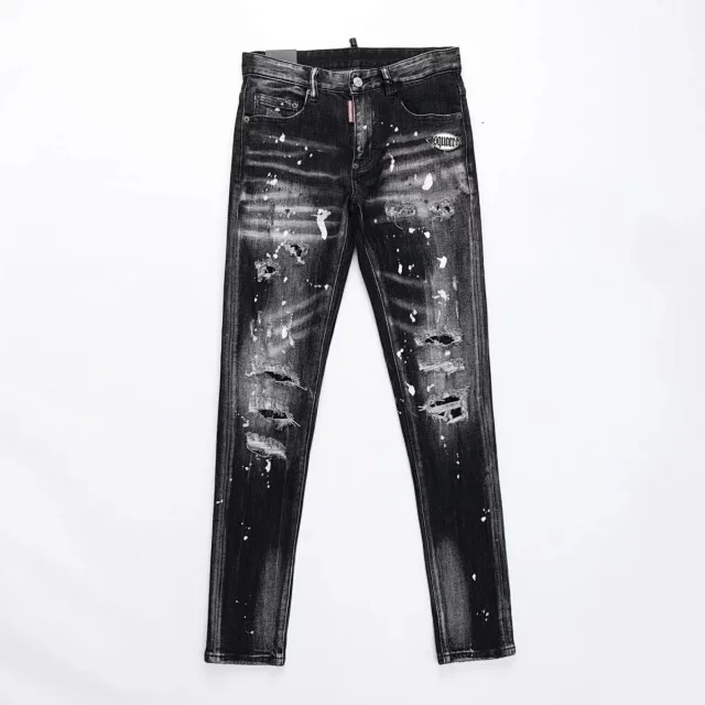 DSQUARED2 Jeans Distressed Paint-Splatter Skinny product detail image 2