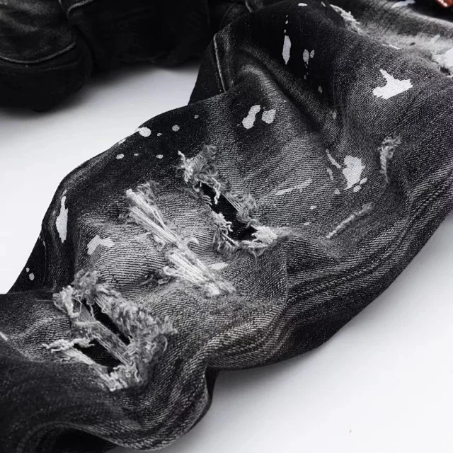 DSQUARED2 Jeans Distressed Paint-Splatter Skinny product detail image 9