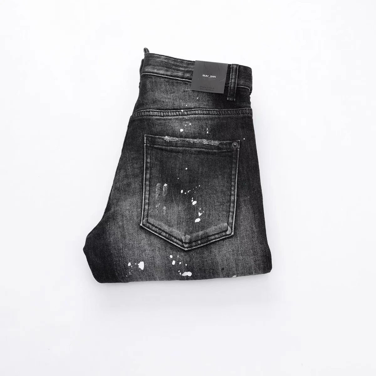 Dsquared2 Paint Splatter Distressed Black Jeans product detail 11 in Litbuy spreadsheet finds
