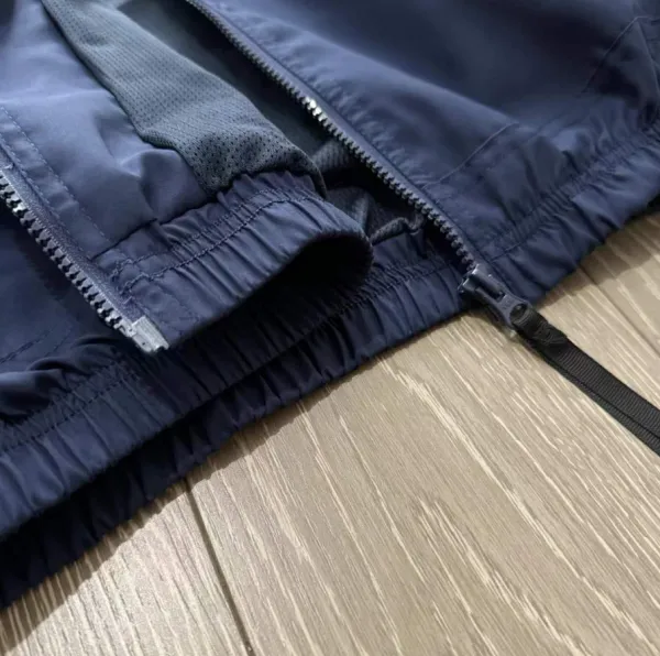 Nike Windbreaker Jacket Navy and Beige with CAV EMPT Print - 9