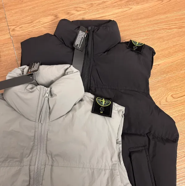 Stone Island Shadow Project Down Vest Light Gray - 5