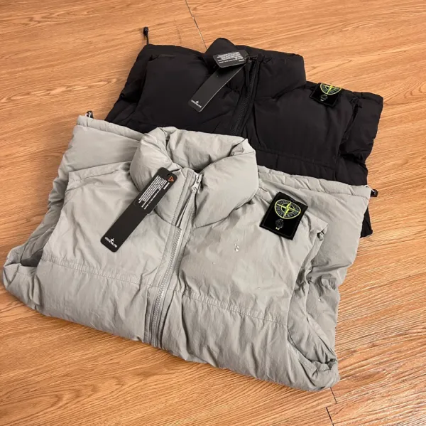 Stone Island Shadow Project Down Vest Light Gray - 6