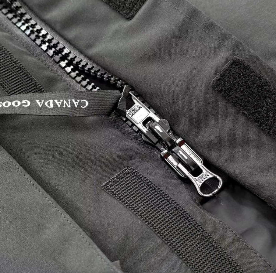 Canada Goose Expedition Parka Black with Raccoon Fur Trim - 17