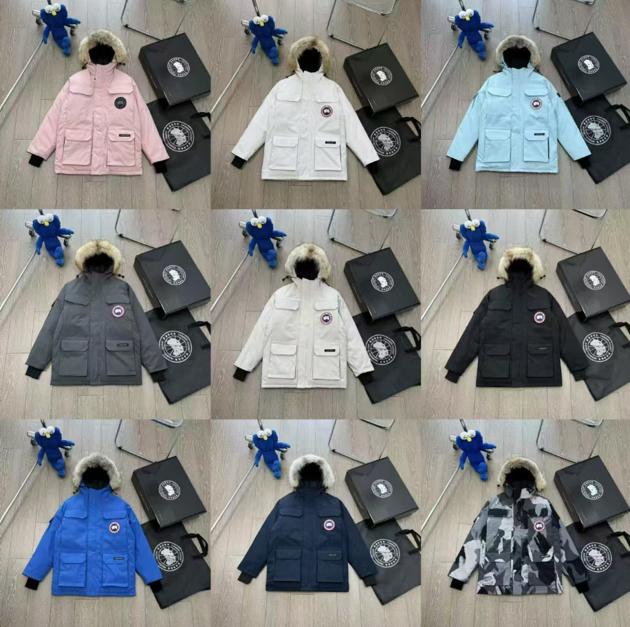 Canada Goose Expedition Parka Black with Raccoon Fur Trim - 5