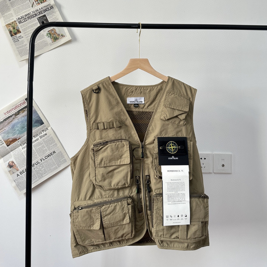 Stone Island Membrana 3L TC Black Vest - 9