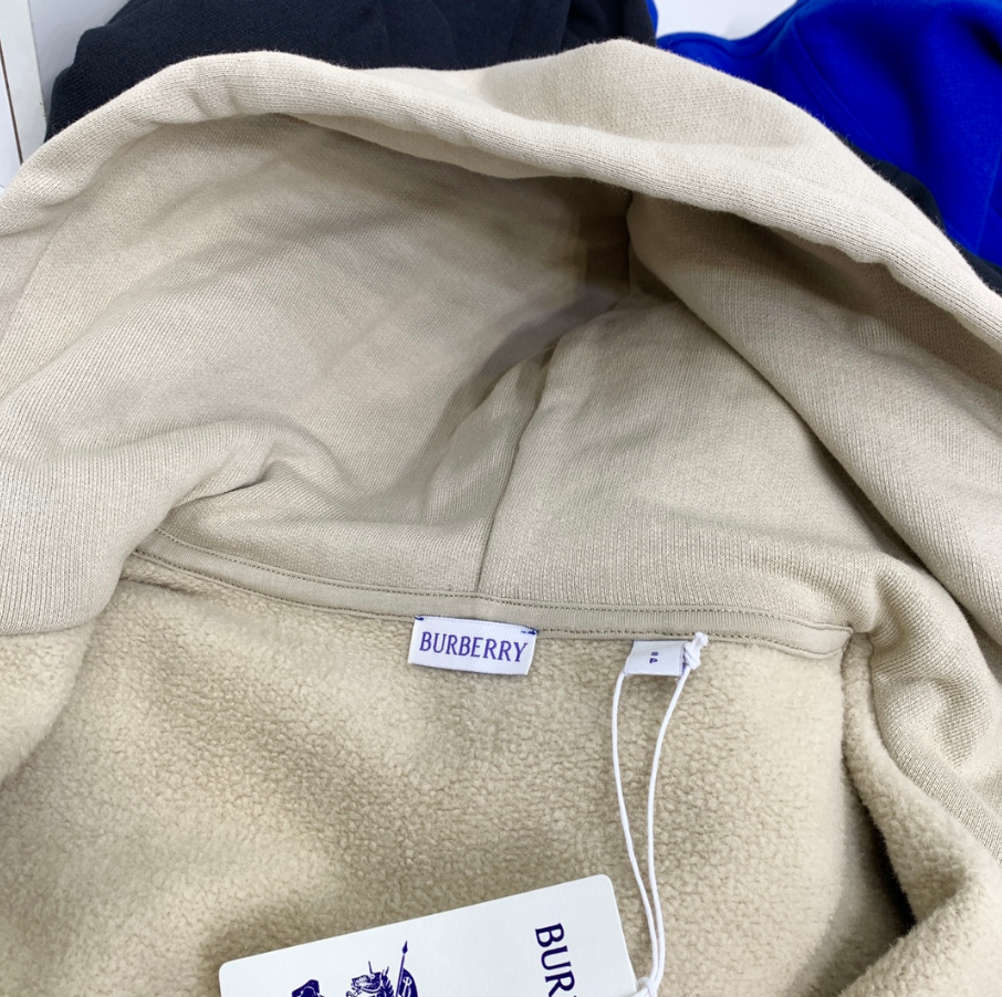 Design Zip-Up Hoodie Beige Distressed Detail Hoodie - 8