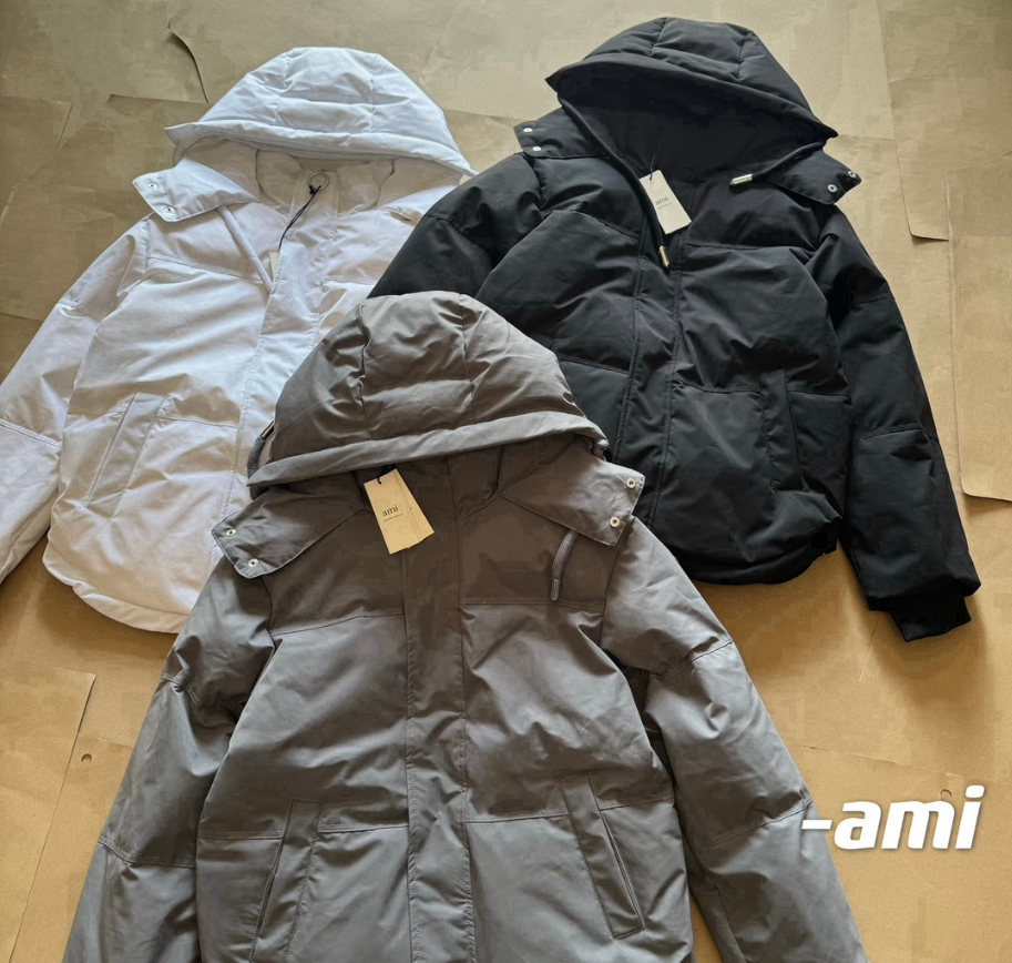 Ami Hooded Puffer Jackets