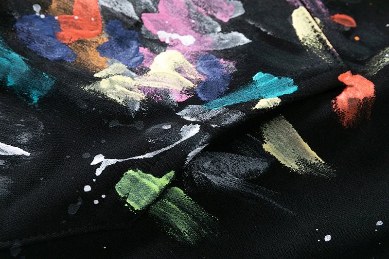 Gallery Dept DEPT. Flame Sleeve Long Sleeve T-Shirt Black - 12