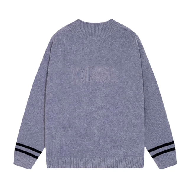 Dior Knitwear Embroidered Logo Crew-Neck Sweater product detail image 3