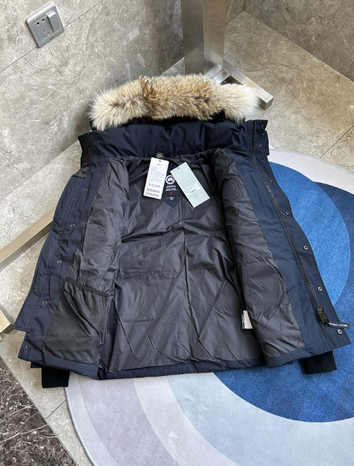 Canada Goose Expedition Parka Black with Raccoon Fur Trim - 21