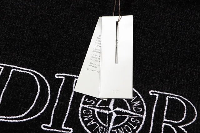 Dior Knitwear Embroidered Logo Crew-Neck Sweater product detail image 7