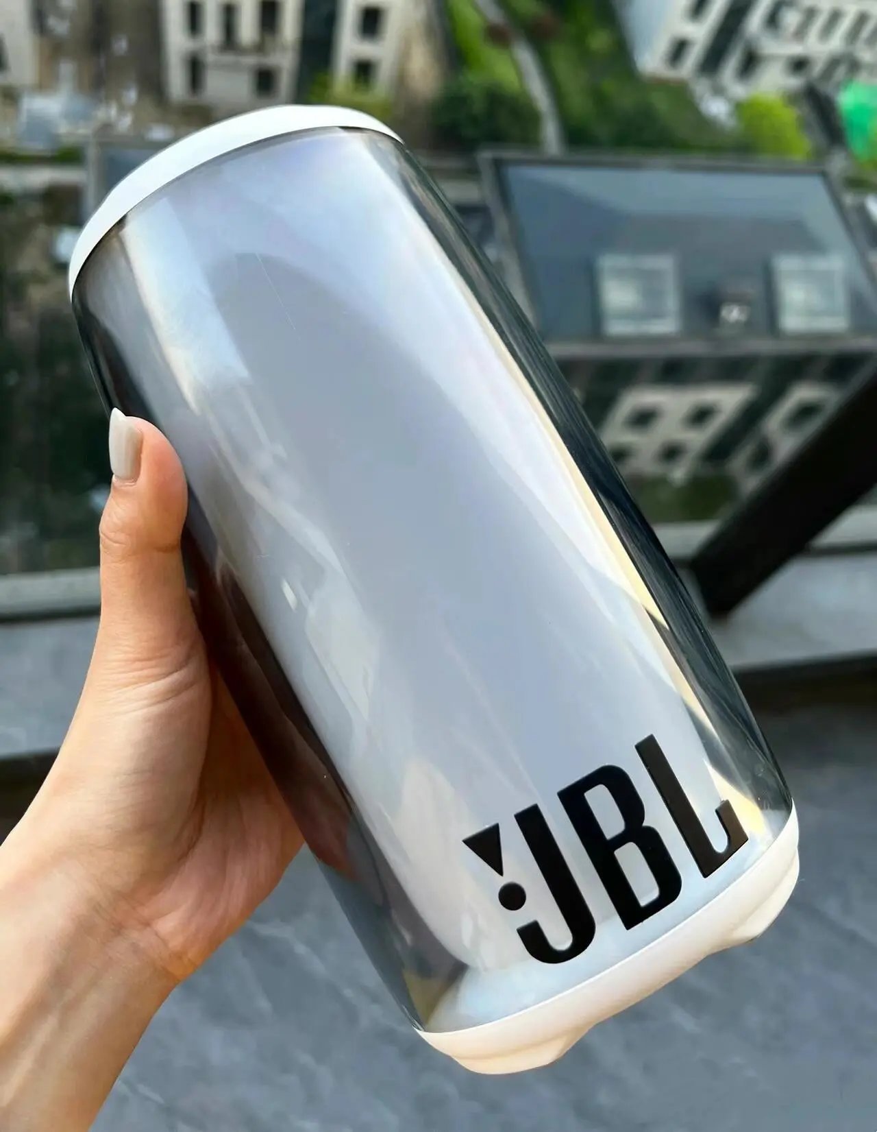 JBL Portable Tumbler Silver White Electronics - 4