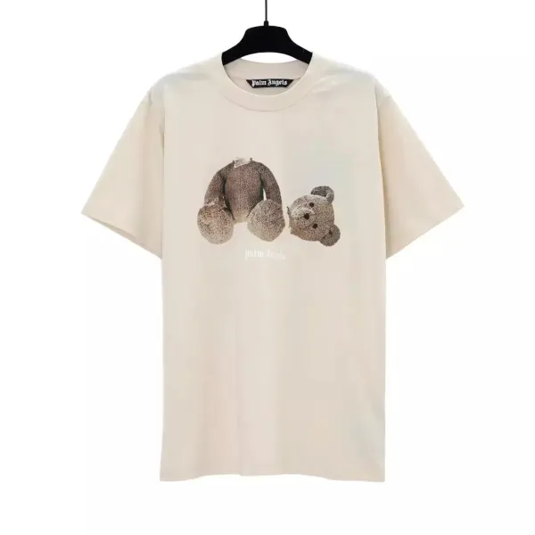 Angels Teddy Bear Print Light Blue T-Shirt - 6