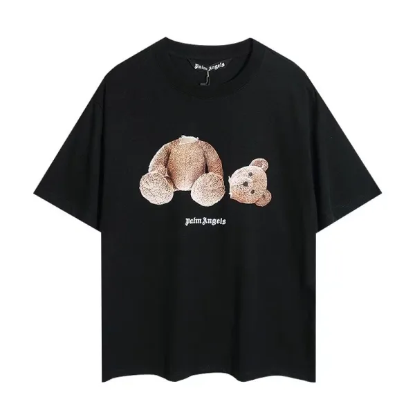 Angels Teddy Bear Print Light Blue T-Shirt - 8