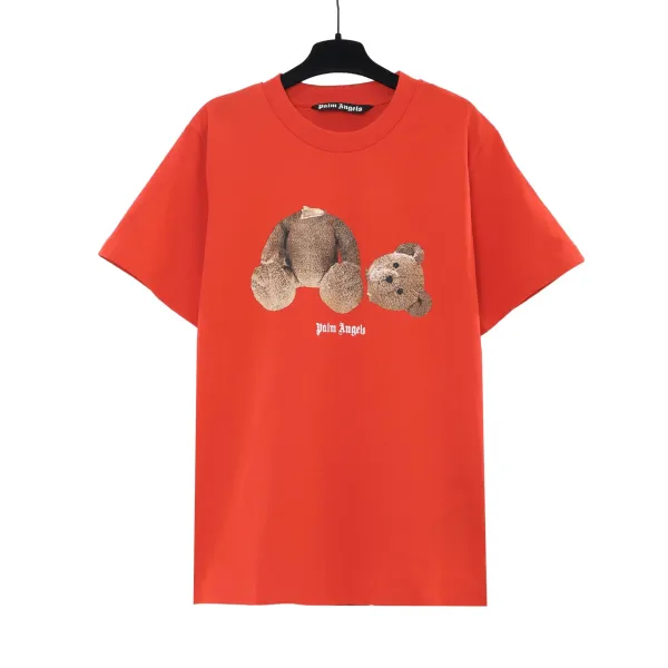 Angels Teddy Bear Print Light Blue T-Shirt - 5