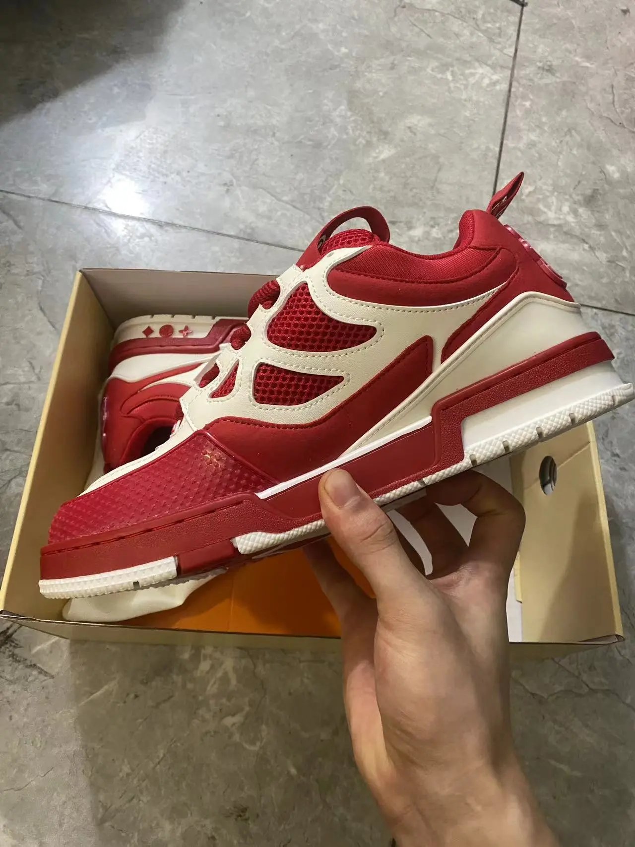 Louis Vuitton Archlight Sneakers Red and White - 5