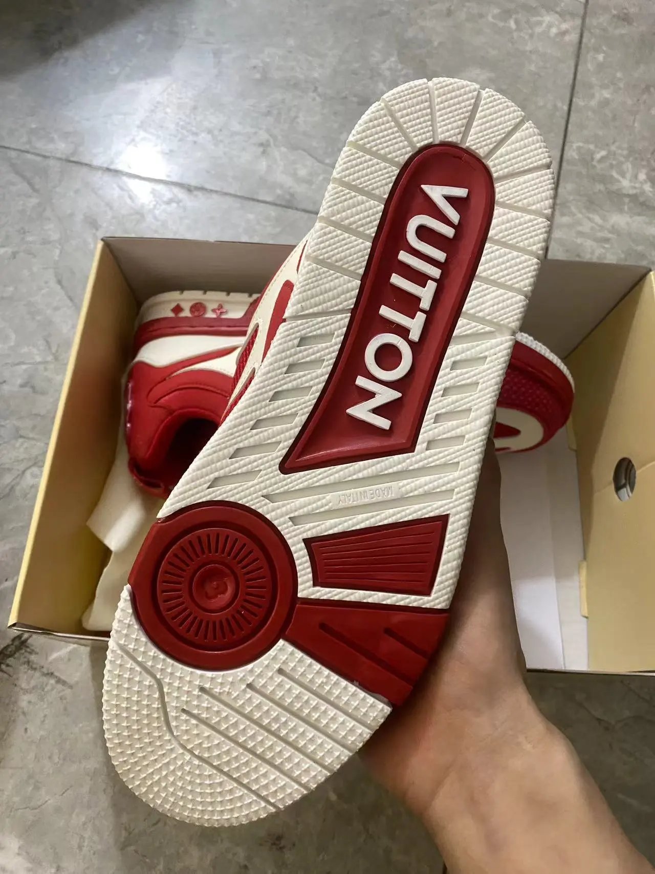 Louis Vuitton Archlight Sneakers Red and White - 7