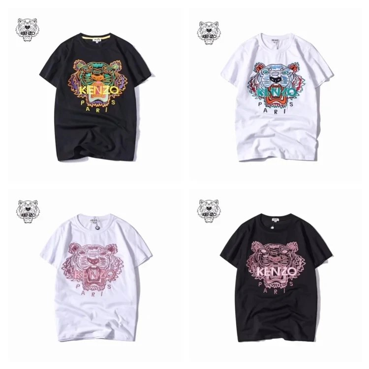 Kenzo Paris Tiger Print T-Shirts