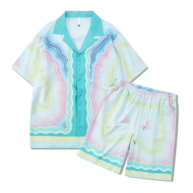 Unbranded Matching Sets Short-Sleeve Printed Shirt and Shorts Set product detail image 10