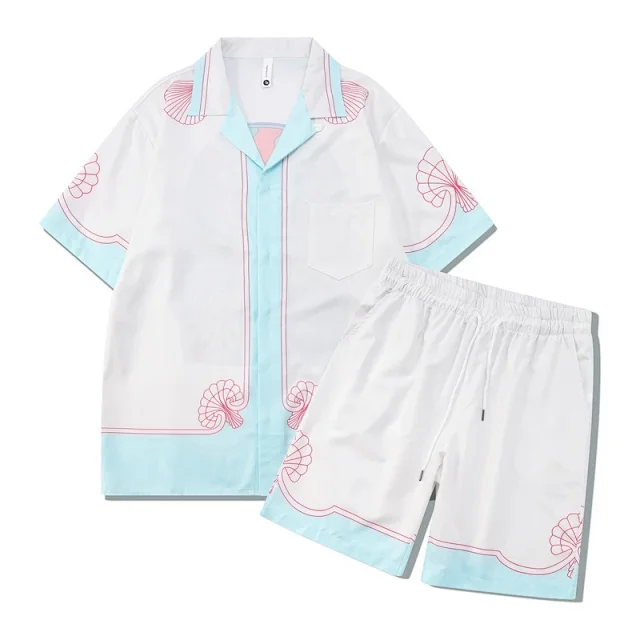 Unbranded Matching Sets Short-Sleeve Printed Shirt and Shorts Set product detail image 11