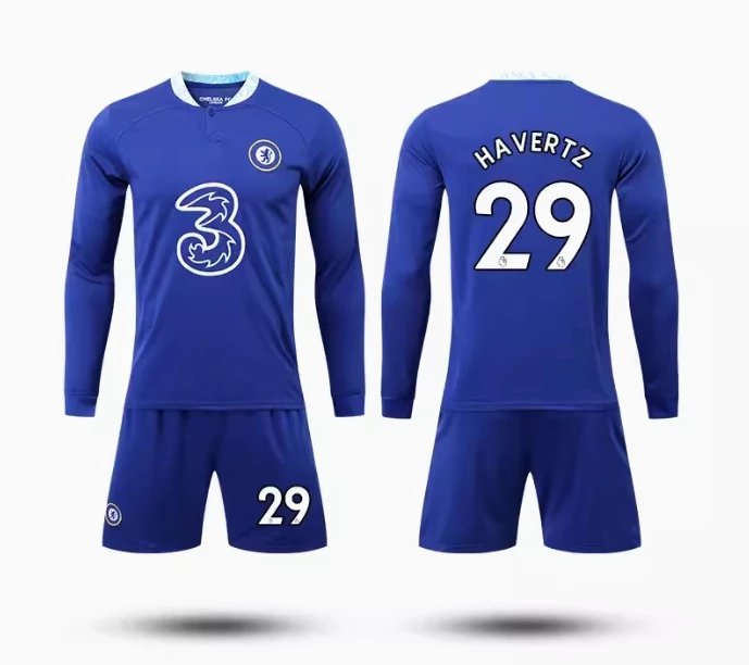 Chelsea FC Inspired Soccer Jersey Set Blue - 12