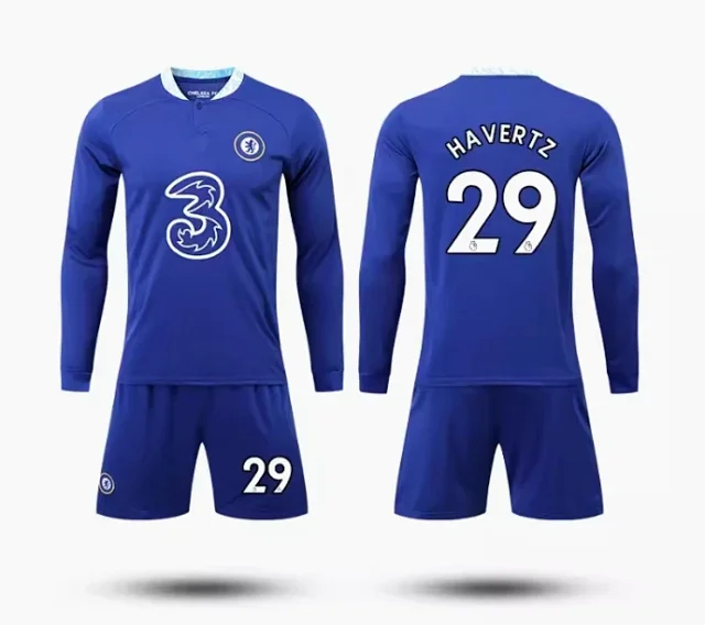 Chelsea FC Football Jerseys Blue home jersey with player name and number print product detail image 3
