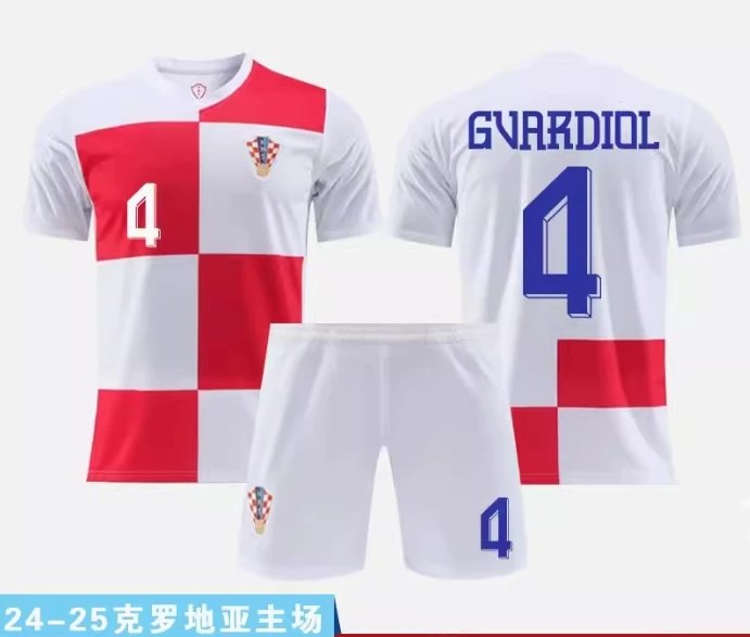 Croatia National Team 2024-25 Away Jersey Set Blue - 13