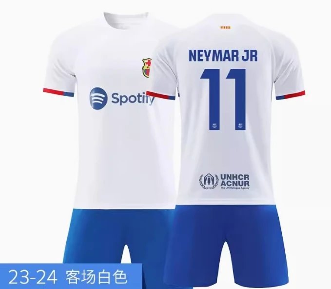 Brazil National Team Inspired Jersey Set Blue/White Activewear - 15